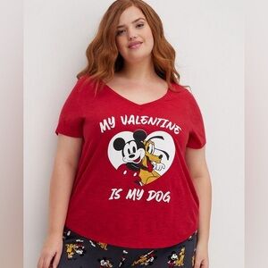 Torrid Disney Mickey and Pluto top women’s size 00/Medium